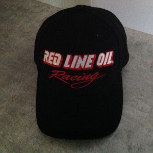 Black Red Line Oil Racing Cap Adjustable